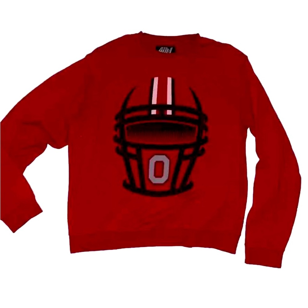 4th And 1 Ohio State Buckeyes Football Unisex Adult Lrg Pullover Sweatshirt NCAA